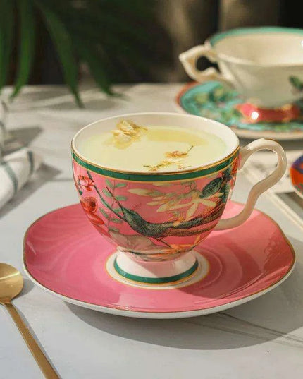 Enchanting Butterfly Haven Bone China Tea Cup and Saucer Collection