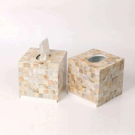 Chic Shell-Design Tissue Holder for Elegant Home Decor and Organization