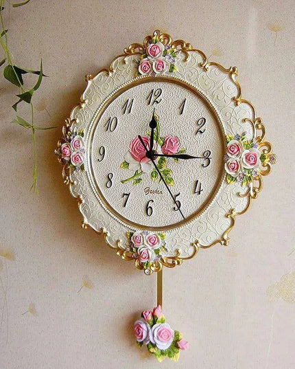 Elegant Minimalist Resin Wall Clock - Enhance Your Home with European Style