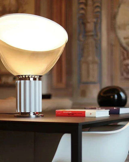 Radiant Elegance: Italian Designer Glass Table Lamp for Stylish Interiors