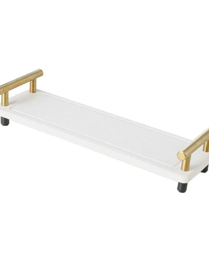 Quick Dry Stainless Steel Bathroom Sink Organizer with Soap and Sponge Holder