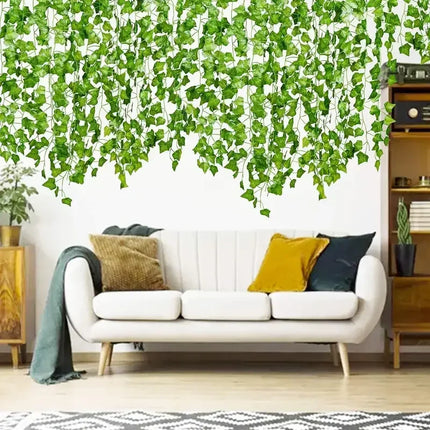Artificial Leaf Vine Garlands, 2 m Strings, Selected Style & Pack