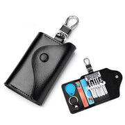 Sophisticated Leather Key Organizer and Wallet Combo