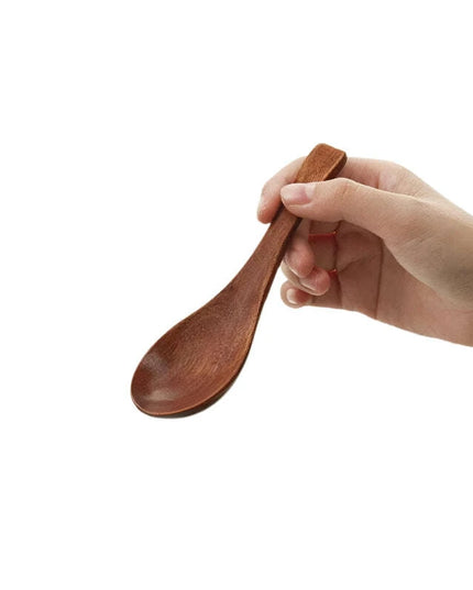 Elegant Japanese Artisan Wooden Soup Spoon with Extended Handle for Fine Dining