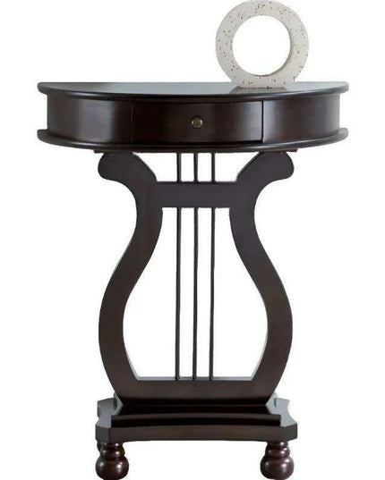 Scandinavian Inspired Solid Wood Console Table with Drawer - Elegant Entryway Addition