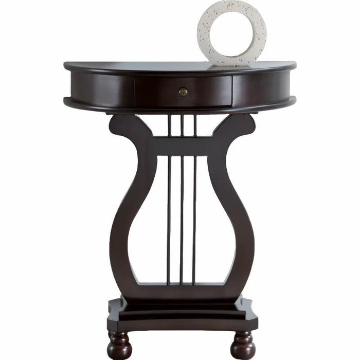 Scandinavian Inspired Solid Wood Console Table with Drawer - Elegant Entryway Addition