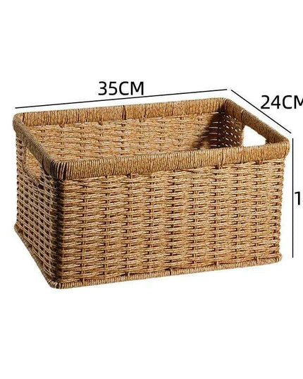 Nordic-Inspired Multi-Purpose Plastic Storage Basket for Home Organization