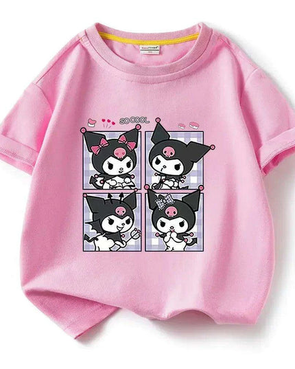 Kuromi Summer Cartoon T-Shirt for Kids - Fun Anime Tee for Warm Weather