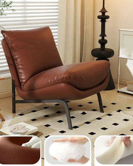 Chic Scandinavian Foldable Lounge Chair - Stylish Comfort for Contemporary Homes