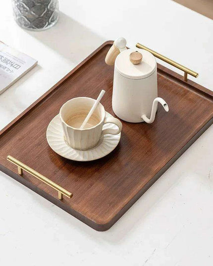 Charming Rustic Wood Tray with Easy-Grip Handles - Perfect for Stylish Home Organization and Entertaining