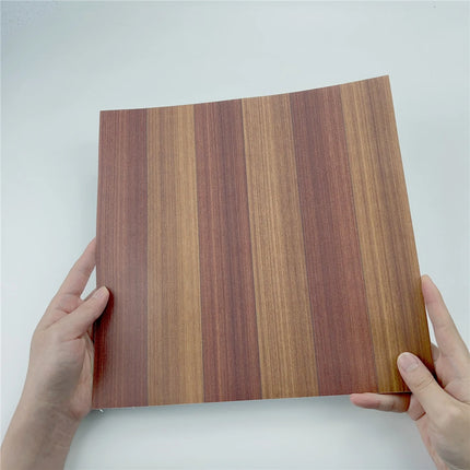 My Funny Life Self-Adhesive Wood Grain Floor Wallpaper - Thickened, Pe