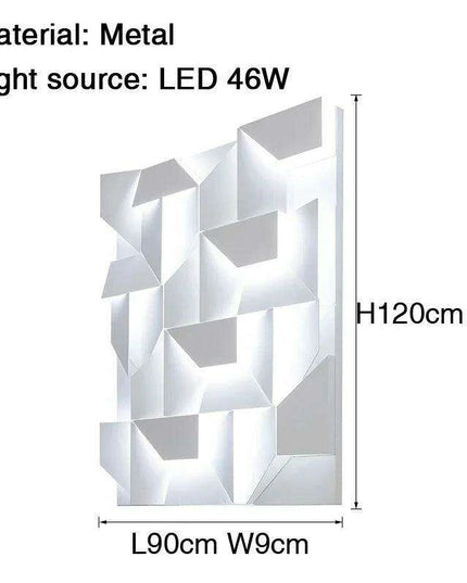 Elegant Customizable 3D Wall Sconce with Adjustable Brightness - Select Your Ideal Size