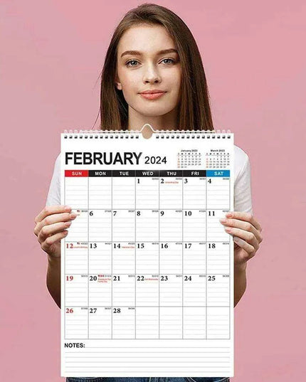 2024 Executive Spiral Bound Desk Calendar and Weekly Planner for Optimal Time Management