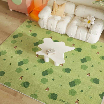 Whimsical Kids' Cartoon Plush Area Rug - Soft and Snuggly Floor Carpet