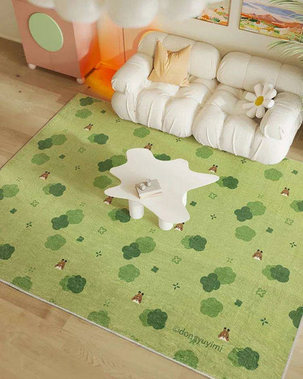 Whimsical Kids' Cartoon Plush Area Rug - Soft and Snuggly Floor Carpet