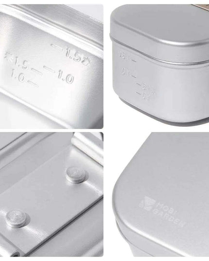 Portable Aluminum Dining Box for Outdoor Culinary Adventures
