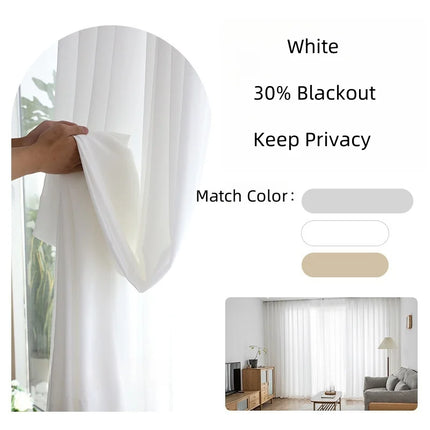 byetee Extra High Sheer Tulle Curtains – 350/400/500cm Floor-to-Ceiling Drapes