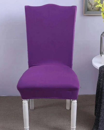 Elegant Nordic Dark Blue Stretch Chair Cover - Premium Spandex/Polyester for Events and Banquets