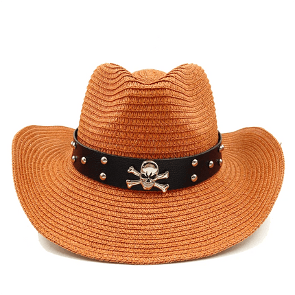 Vintage-Inspired Thick Straw Cowboy Hat