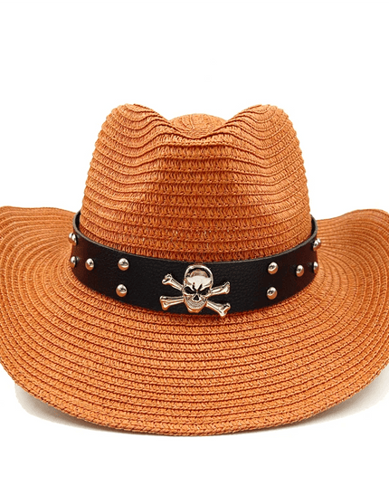 Vintage-Inspired Thick Straw Cowboy Hat