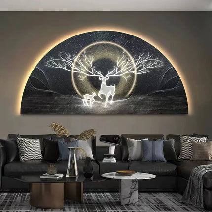 LED Reindeer Wall Art with Ambient Light