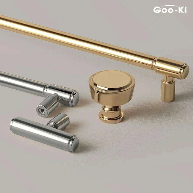 Retro Brass Cabinet Handles - Chic Vintage Pulls for Furniture Revitalization