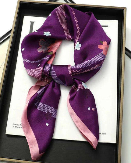 Chic Toddler Elegance: Luxurious 70x70cm Silk Scarf for Ages 6 Months to 4 Years