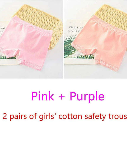 Adorable Cartoon Cotton Briefs for Girls - 2-Piece Underwear Set (Ages 2-11)