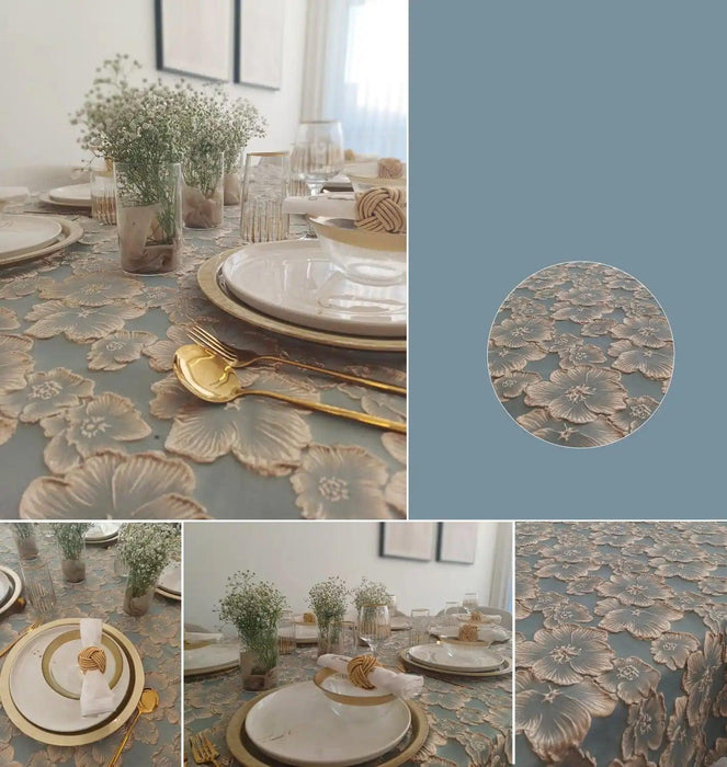 Elegant Designer Table Cloth and Napkin Set with Premium Quality Packaging