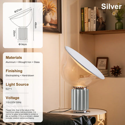 Taccia-Style LED Table Lamp – Sculptural Modern Lighting