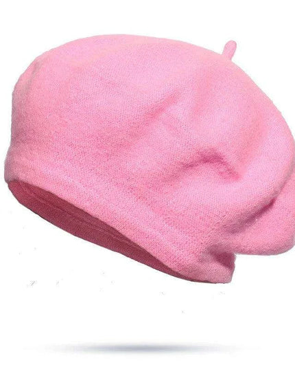 Elegant Wool Beret - Classic Winter Accessory for Women and Teens