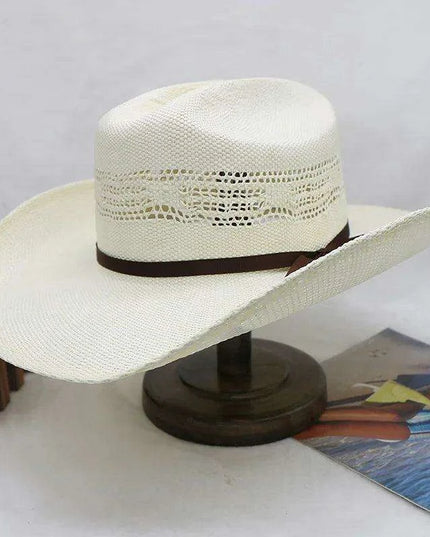 Handcrafted Stiff Cowboy Hat: Essential Summer Accessory for Men’s Wild West Fashion
