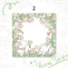 Floral Charm Pocket Memo Set - 100 Sheets, 8x8cm, 66g