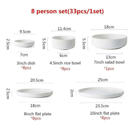 Contemporary Matte Nordic Ceramic Dining Set - Embrace Japanese Elegance for Every Occasion