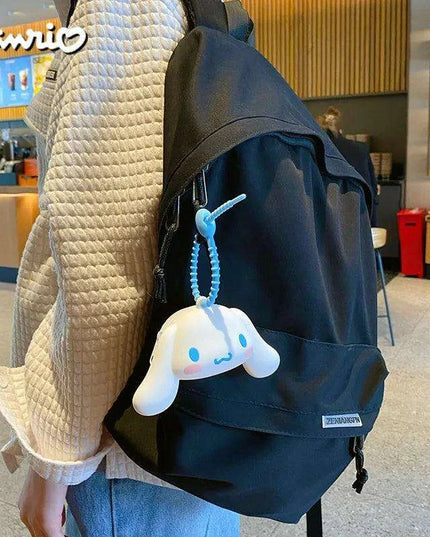 Kawaii Sanrio Character Silicone Coin Purse Trio - Charming Wallet with Cinnamoroll, Kuromi, and My Melody