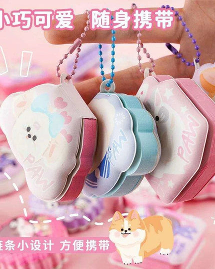 Whimsical Kawaii Mini Notebook and Sticky Notes Set for Creative Note-Taking