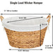 Elegant Water Hyacinth Laundry Hamper - Chic Storage Solution
