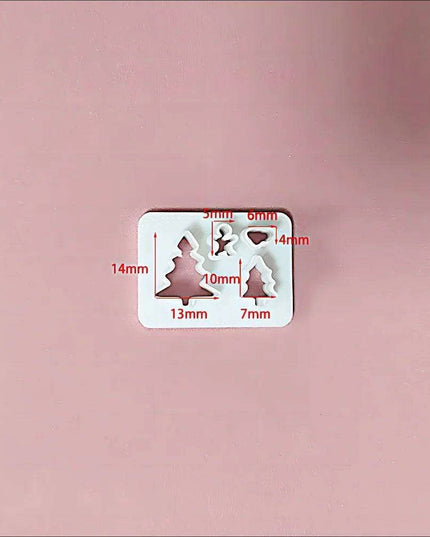 Festive Creations Earring Mold: Design Playful Red Lips & Enchanting Christmas House Shapes