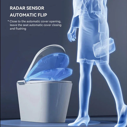 Pre-order Smart One-Piece Ceramic Toilet - Floor Mounted, Fully Automati