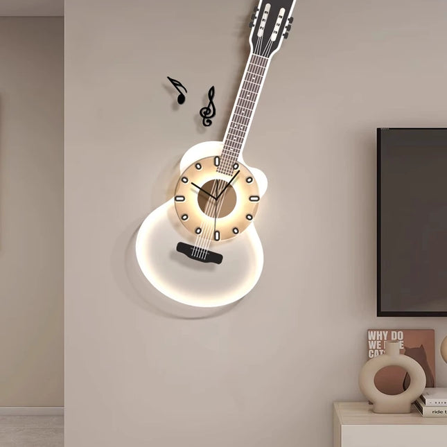 Modern Minimalist Wall Lamp with Art Clock Face