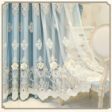 Luxury Embroidered Blackout Curtains & Tulle Panels