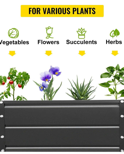 Durable Galvanized Steel Raised Garden Bed for Thriving Plants