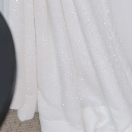 Silver Sequined Jacquard Sheer Curtains – Custom Width, Multiple Headings