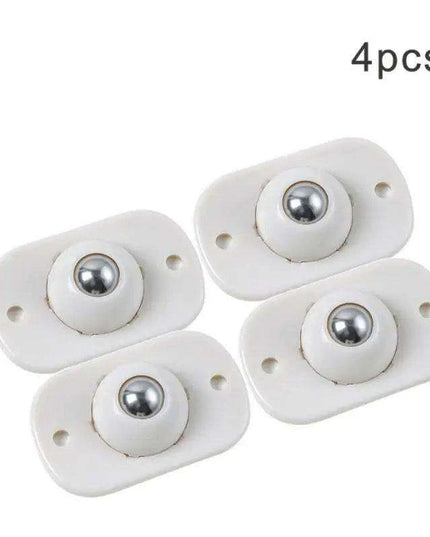 Set of 4 Adhesive 360° Swivel Casters for Effortless Movement of Bins and Cans