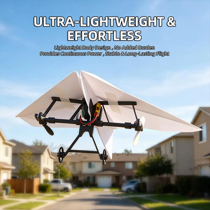 DIY RC Paper Airplane Kit — Gyro Stabilizer, 2.4G Remote Control