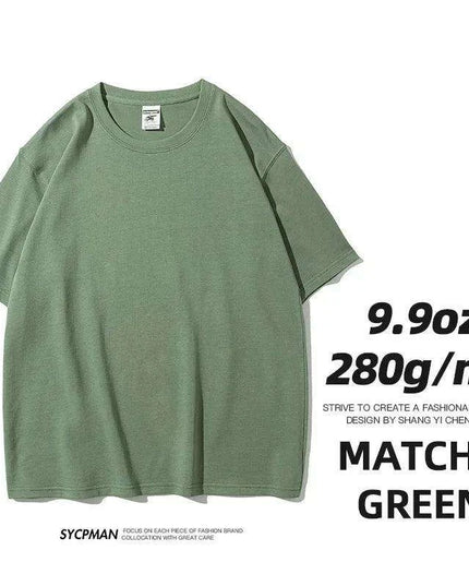 Sypcman Premium Custom Oversized Heavyweight Cotton Tee for Men - 9.9oz Streetwear Must-Have