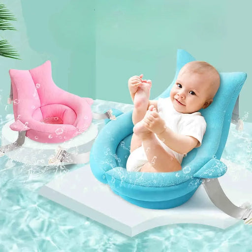 Deluxe Baby Shower Mat with Net Pocket - Elevate Your Newborn's Bath Experience
