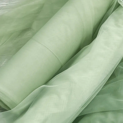 Zestyo Tulle Organza Fabric - Ideal for Wedding Curtains & DIY Decor Pillowcases & Shams tulle-fabric-organza-used-for-background-curtain-wedding-party-table-skirt-decor-baby-birthday-hand-made-diy-fabric