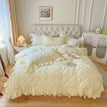 Yellow / Full Size 4pcs / Flat Bedsheet