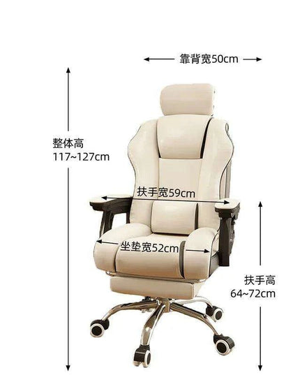 Pink Gaming Throne with Rolling Massage - Elevate Your Workspace!